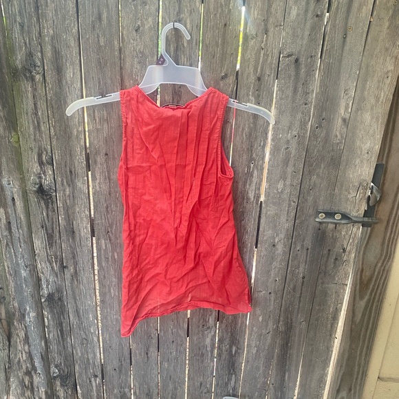 Banana republic red sheer top - Picture 4 of 4